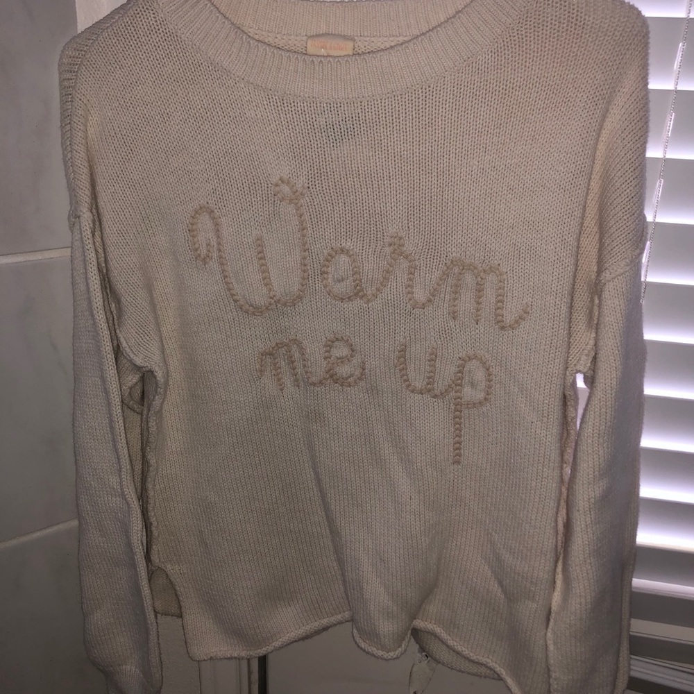 light cream sweater